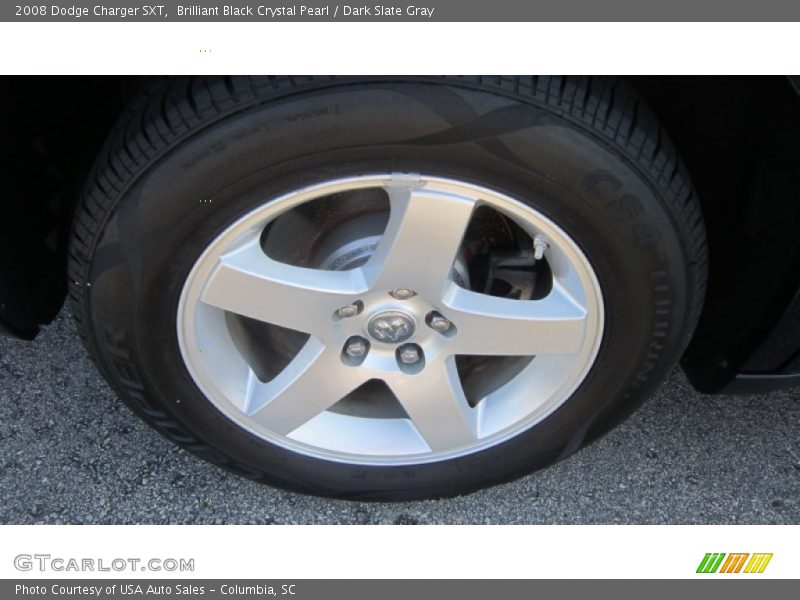 Brilliant Black Crystal Pearl / Dark Slate Gray 2008 Dodge Charger SXT