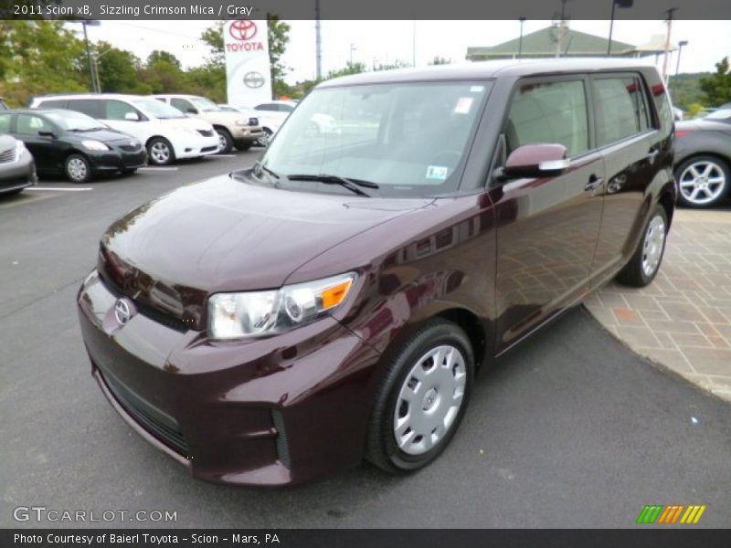 Sizzling Crimson Mica / Gray 2011 Scion xB