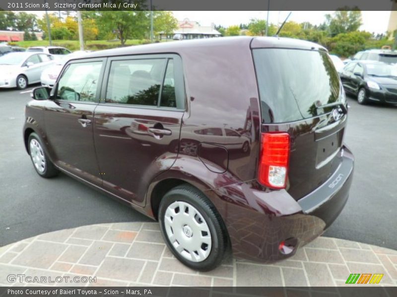 Sizzling Crimson Mica / Gray 2011 Scion xB