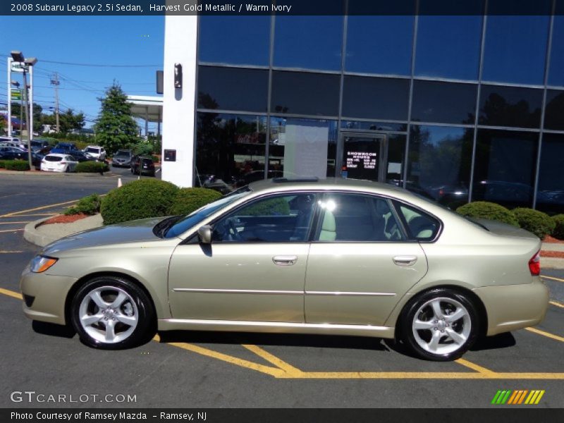 Harvest Gold Metallic / Warm Ivory 2008 Subaru Legacy 2.5i Sedan