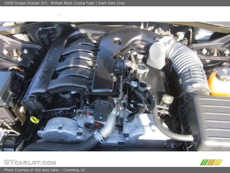 Brilliant Black Crystal Pearl / Dark Slate Gray 2008 Dodge Charger SXT