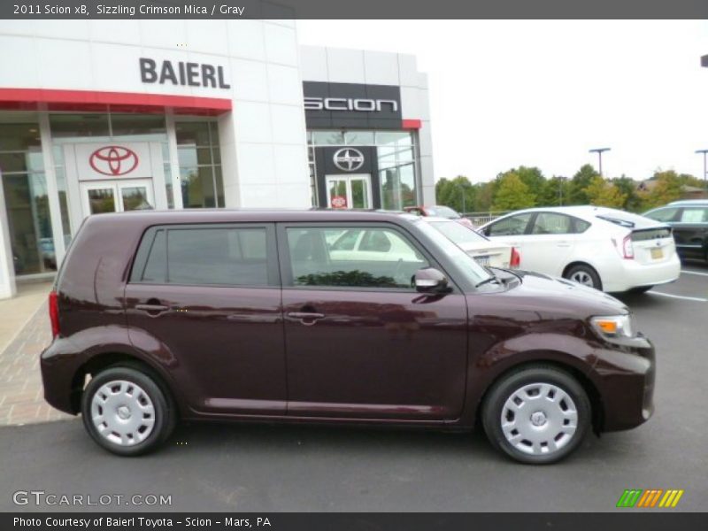 Sizzling Crimson Mica / Gray 2011 Scion xB