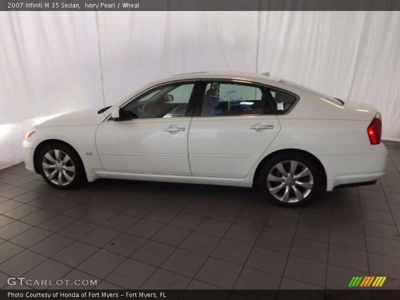Ivory Pearl / Wheat 2007 Infiniti M 35 Sedan