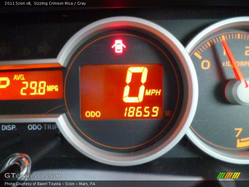 Sizzling Crimson Mica / Gray 2011 Scion xB