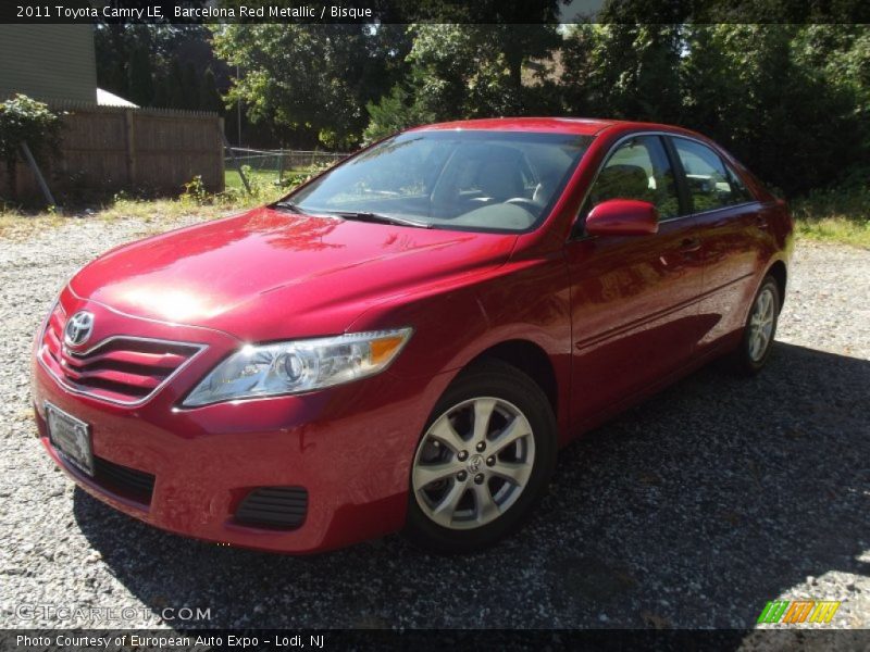 Barcelona Red Metallic / Bisque 2011 Toyota Camry LE