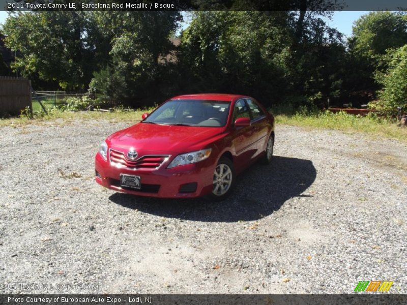 Barcelona Red Metallic / Bisque 2011 Toyota Camry LE