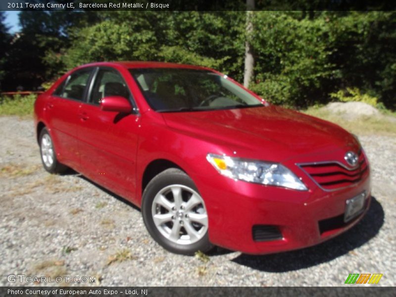 Barcelona Red Metallic / Bisque 2011 Toyota Camry LE