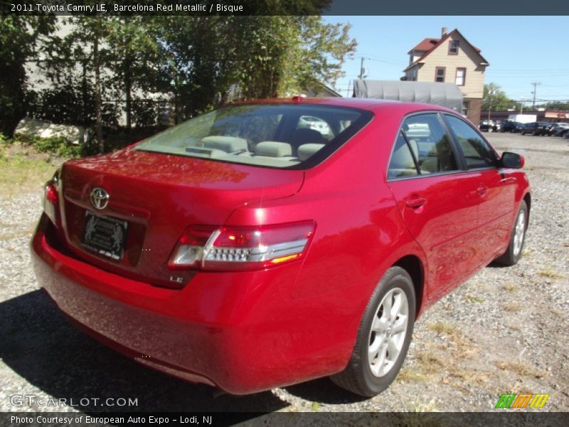 Barcelona Red Metallic / Bisque 2011 Toyota Camry LE
