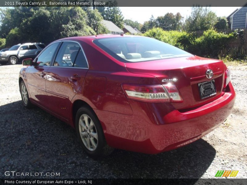 Barcelona Red Metallic / Bisque 2011 Toyota Camry LE