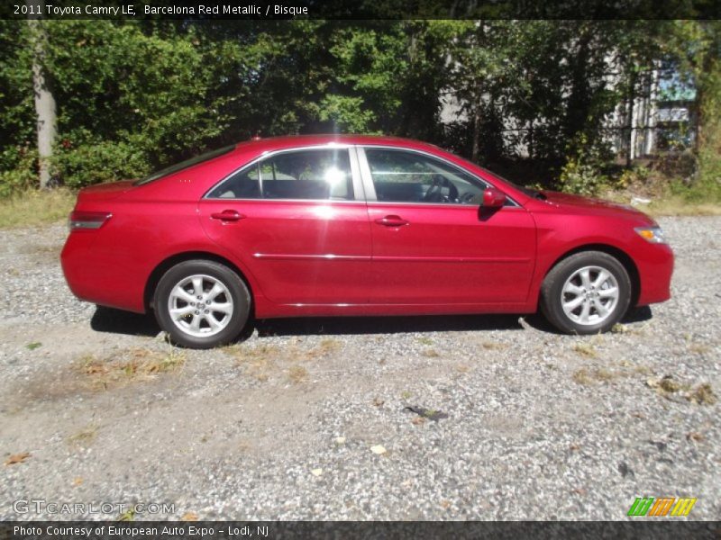 Barcelona Red Metallic / Bisque 2011 Toyota Camry LE