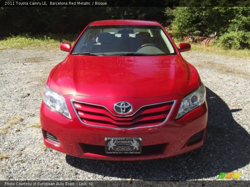 Barcelona Red Metallic / Bisque 2011 Toyota Camry LE