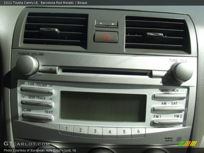 Barcelona Red Metallic / Bisque 2011 Toyota Camry LE