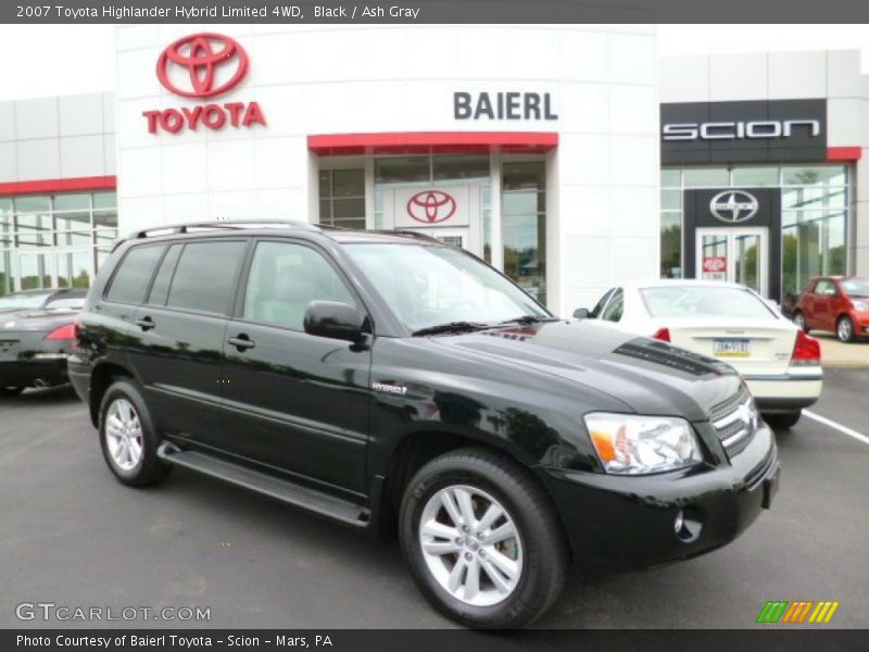 Black / Ash Gray 2007 Toyota Highlander Hybrid Limited 4WD