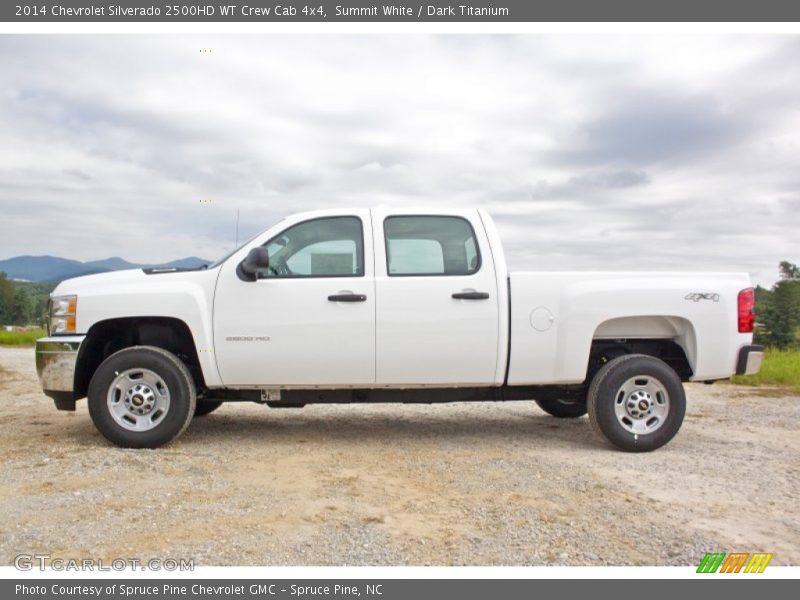 Summit White / Dark Titanium 2014 Chevrolet Silverado 2500HD WT Crew Cab 4x4