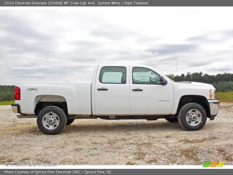Summit White / Dark Titanium 2014 Chevrolet Silverado 2500HD WT Crew Cab 4x4