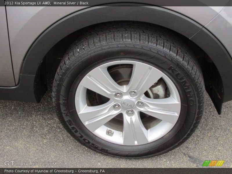 Mineral Silver / Black 2012 Kia Sportage LX AWD