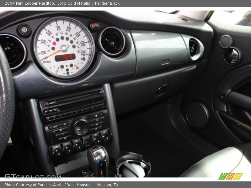 Solid Gold Metallic / Panther Black 2004 Mini Cooper Hardtop