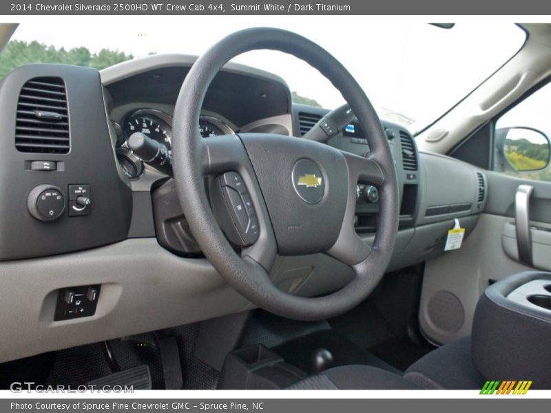 Summit White / Dark Titanium 2014 Chevrolet Silverado 2500HD WT Crew Cab 4x4