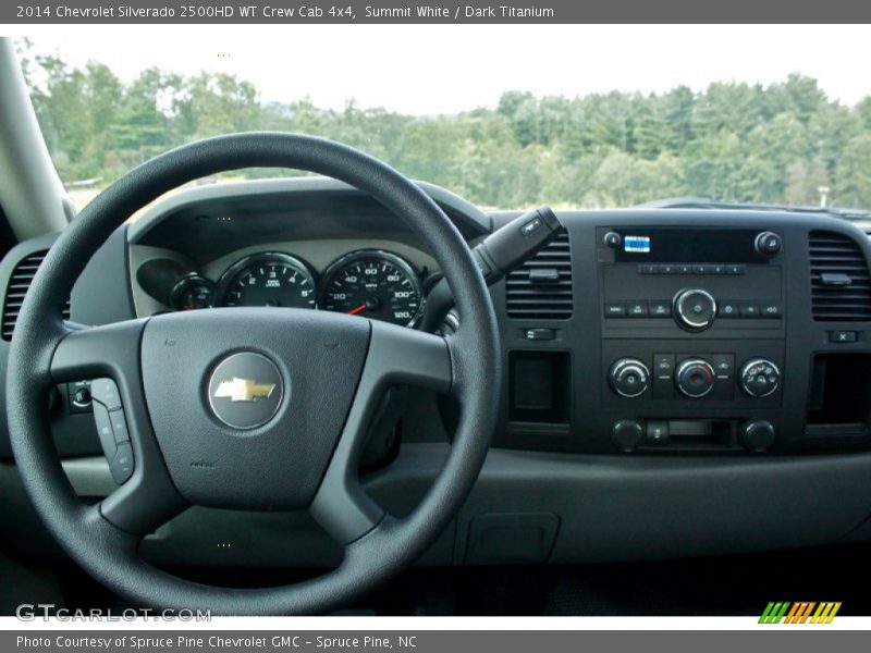 Summit White / Dark Titanium 2014 Chevrolet Silverado 2500HD WT Crew Cab 4x4