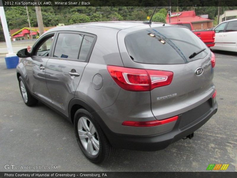 Mineral Silver / Black 2012 Kia Sportage LX AWD