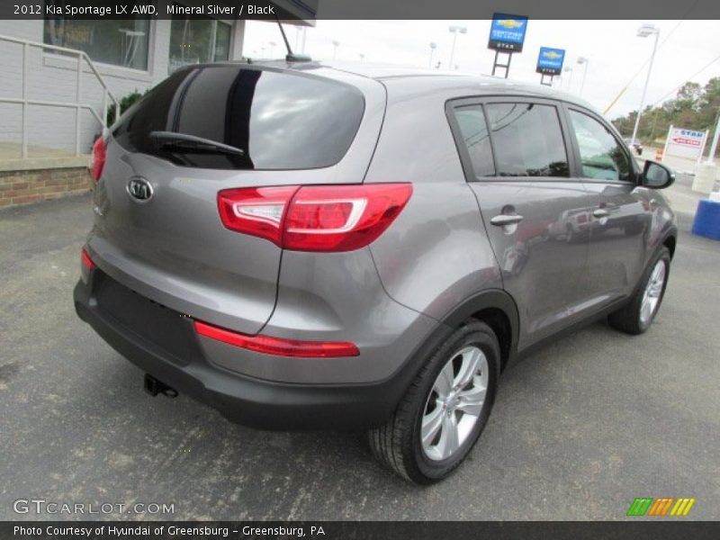 Mineral Silver / Black 2012 Kia Sportage LX AWD