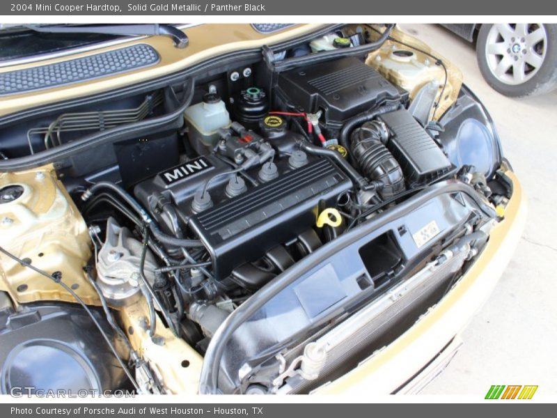 Solid Gold Metallic / Panther Black 2004 Mini Cooper Hardtop