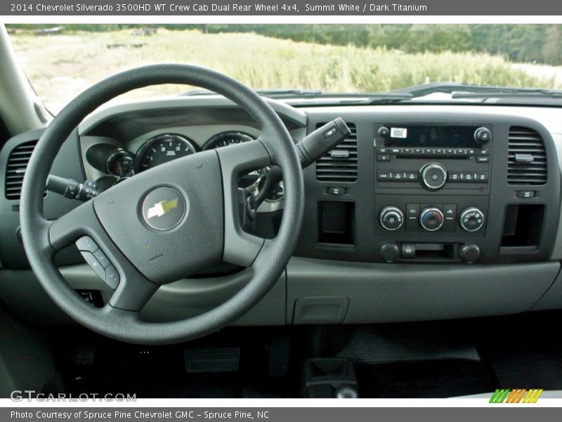 Dashboard of 2014 Silverado 3500HD WT Crew Cab Dual Rear Wheel 4x4