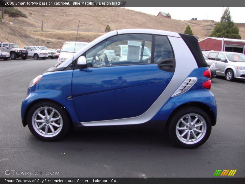 Blue Metallic / Design Black 2008 Smart fortwo passion cabriolet
