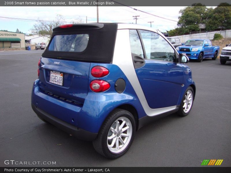 Blue Metallic / Design Black 2008 Smart fortwo passion cabriolet