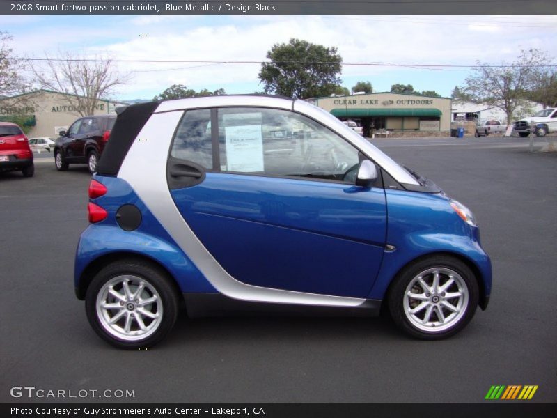 Blue Metallic / Design Black 2008 Smart fortwo passion cabriolet