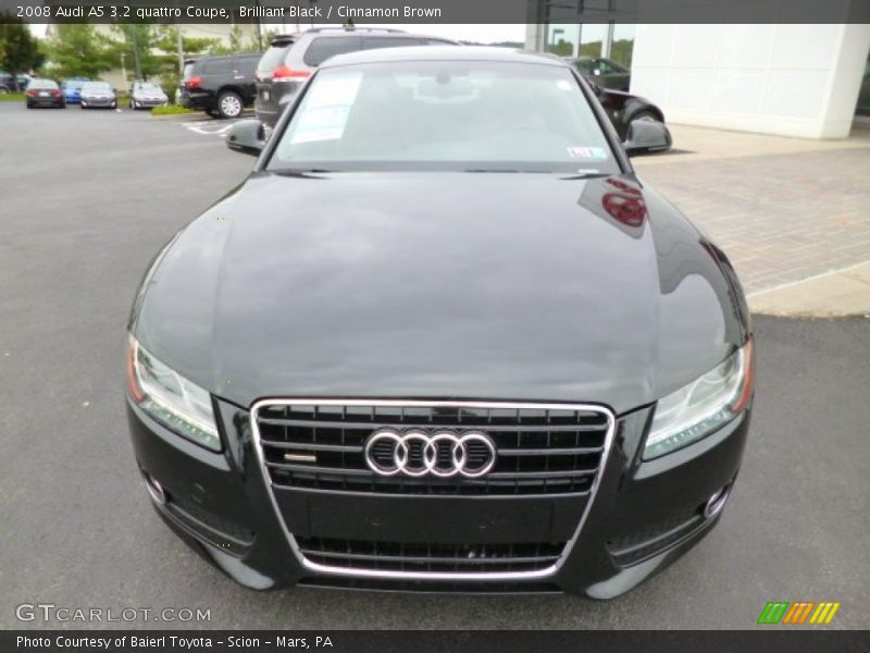Brilliant Black / Cinnamon Brown 2008 Audi A5 3.2 quattro Coupe