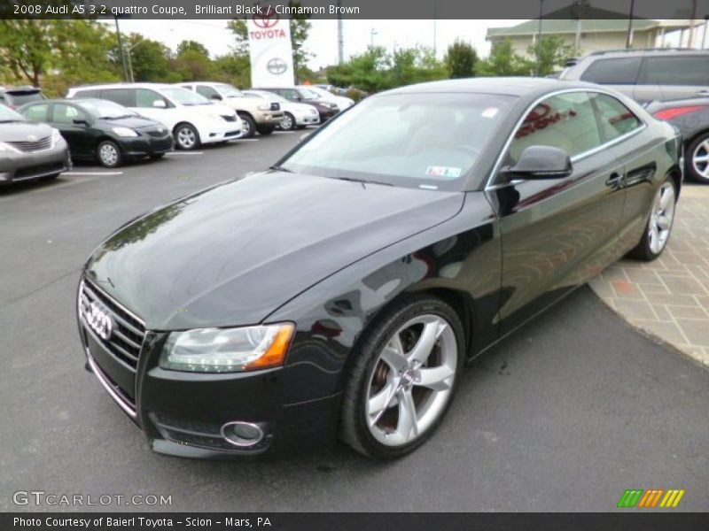Front 3/4 View of 2008 A5 3.2 quattro Coupe