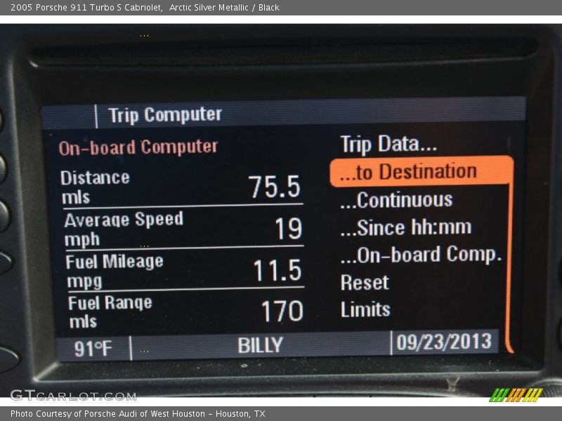 Controls of 2005 911 Turbo S Cabriolet