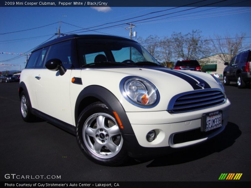 Pepper White / Black/Grey 2009 Mini Cooper Clubman