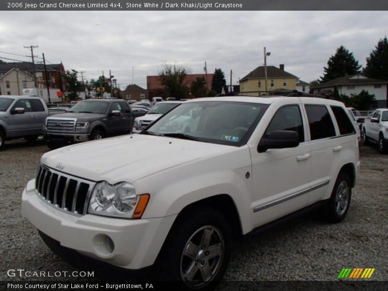 Stone White / Dark Khaki/Light Graystone 2006 Jeep Grand Cherokee Limited 4x4