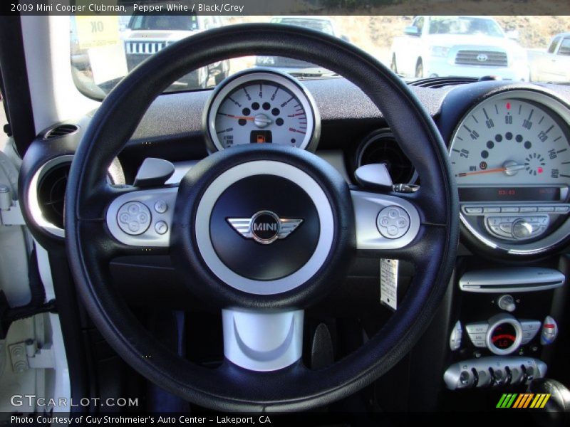 Pepper White / Black/Grey 2009 Mini Cooper Clubman