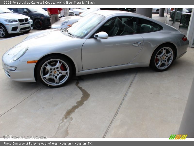 Arctic Silver Metallic / Black 2008 Porsche 911 Carrera S Coupe