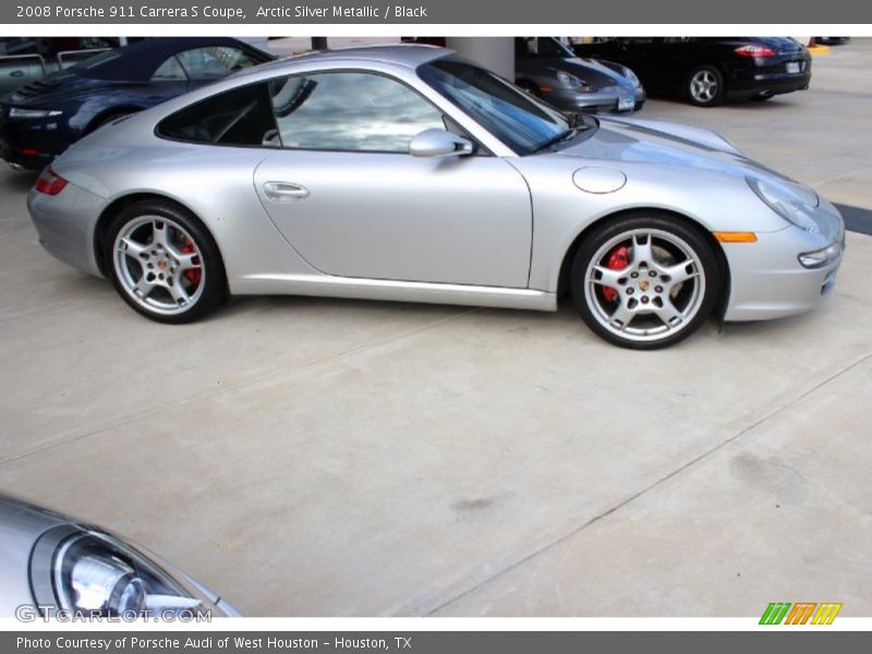 Arctic Silver Metallic / Black 2008 Porsche 911 Carrera S Coupe