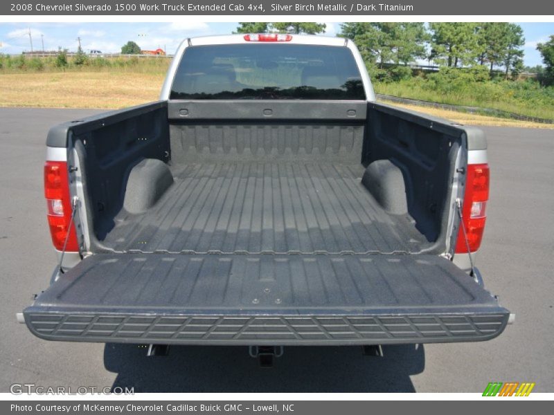 Silver Birch Metallic / Dark Titanium 2008 Chevrolet Silverado 1500 Work Truck Extended Cab 4x4