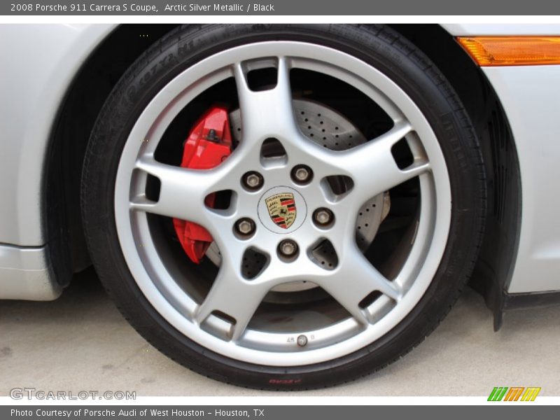 Arctic Silver Metallic / Black 2008 Porsche 911 Carrera S Coupe
