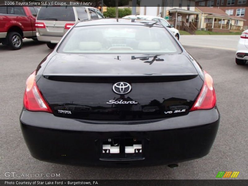 Black / Ivory 2006 Toyota Solara SLE V6 Coupe