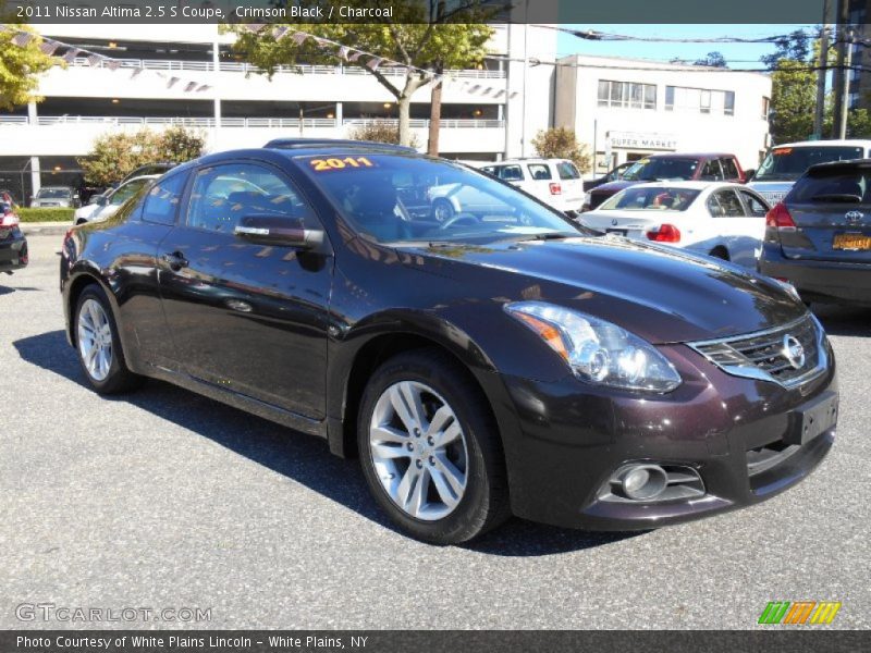 Crimson Black / Charcoal 2011 Nissan Altima 2.5 S Coupe
