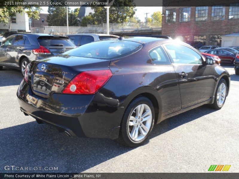 Crimson Black / Charcoal 2011 Nissan Altima 2.5 S Coupe