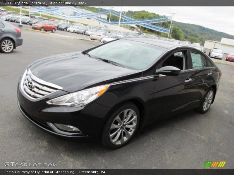 Midnight Black / Black 2013 Hyundai Sonata SE