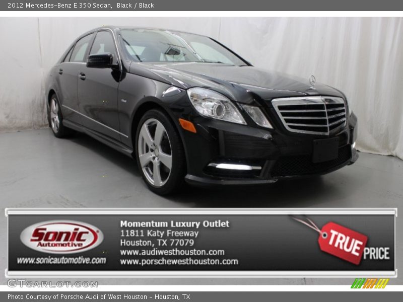 Black / Black 2012 Mercedes-Benz E 350 Sedan