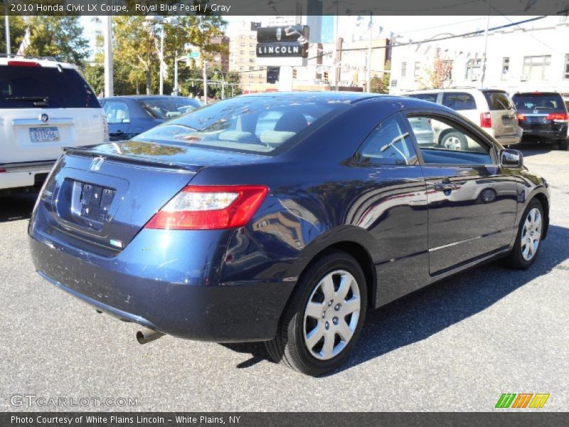 Royal Blue Pearl / Gray 2010 Honda Civic LX Coupe