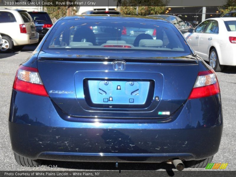 Royal Blue Pearl / Gray 2010 Honda Civic LX Coupe