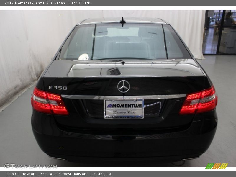 Black / Black 2012 Mercedes-Benz E 350 Sedan