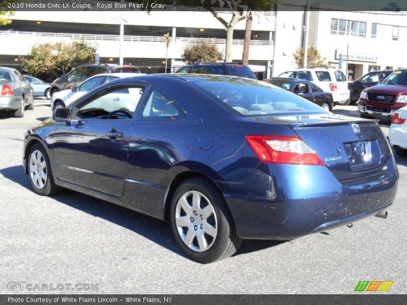 Royal Blue Pearl / Gray 2010 Honda Civic LX Coupe