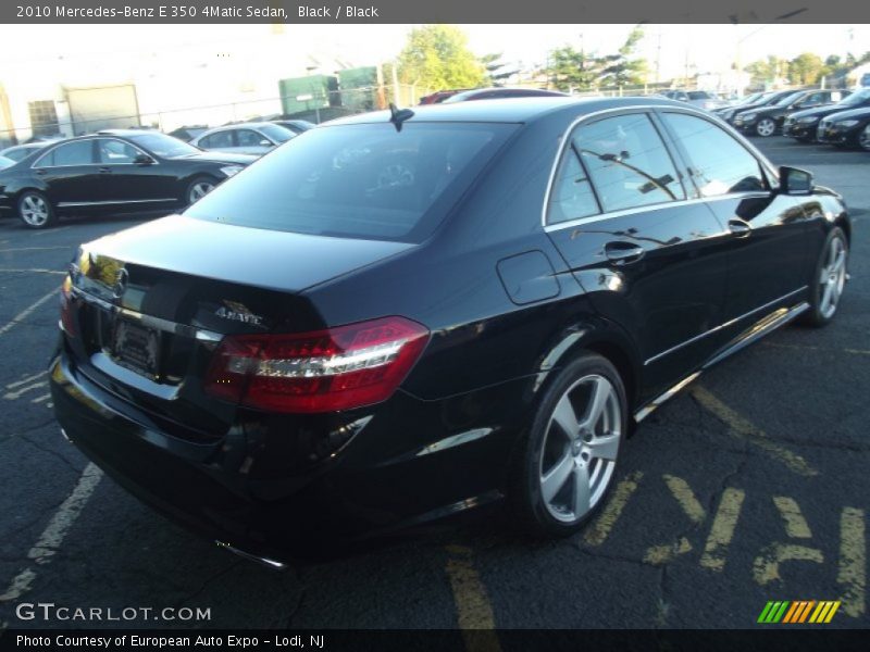 Black / Black 2010 Mercedes-Benz E 350 4Matic Sedan